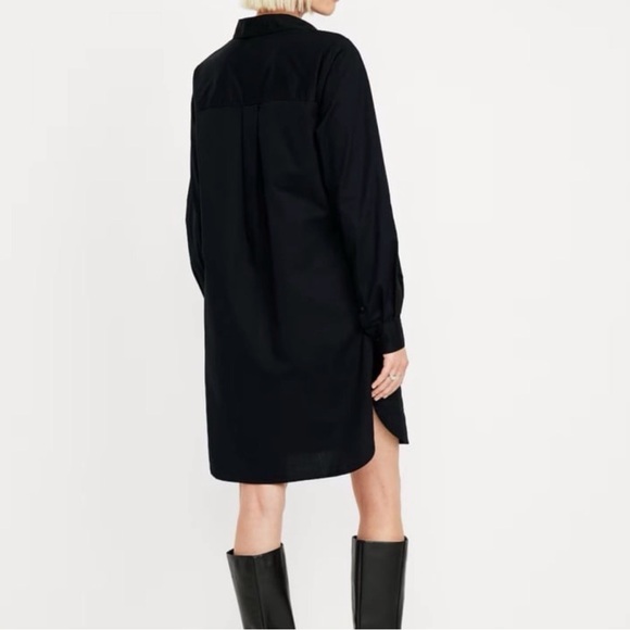 Two-Pack Old Navy Long-Sleeve Shirt Dress Sz S Black & Sz SP Cherry Bark Stripe - Picture 12 of 14